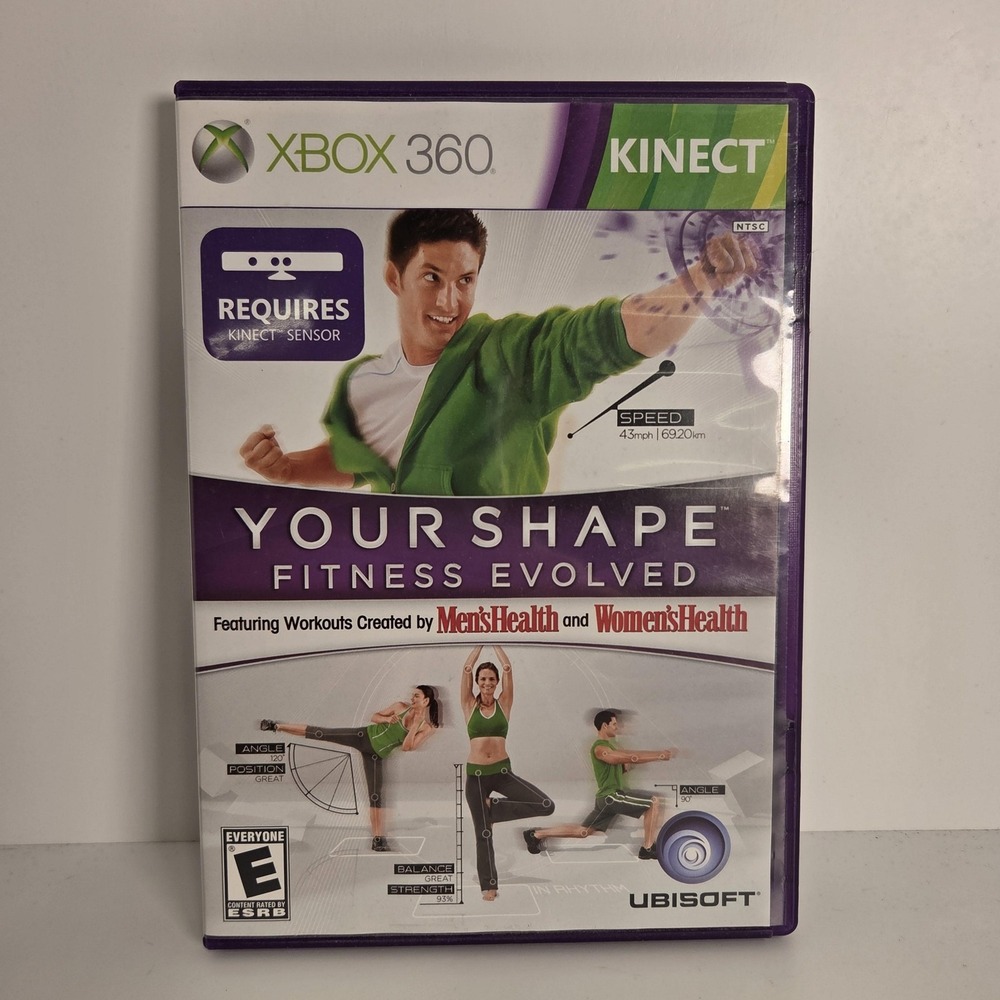 Your Shape Fitness Evolved Microsoft Xbox 360‎ Kinect Game Ubisoft NTSC USA